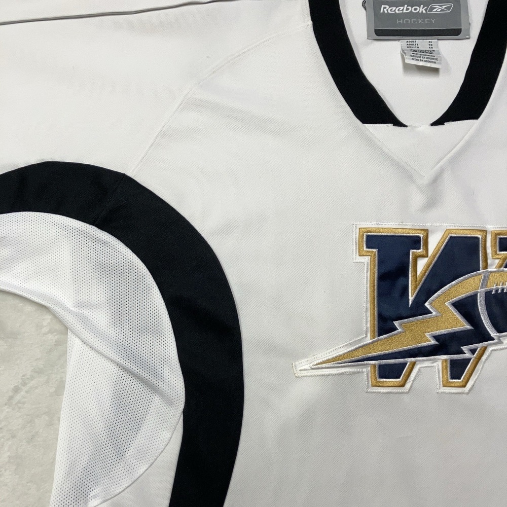 Vintage Winnipeg Blue Bombers HOCKEY CCM Reebok Jersey White CFL Football Men XL - Picture 4 of 12
